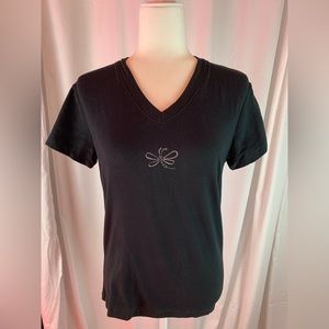 Anvil black dragonfly tee size L